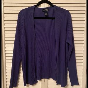 Lane Bryant’s Venezia purple cardigan